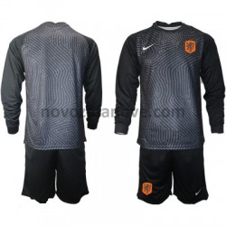 Nogometni Dres Nizozemska Golmanski Dječji Domaći Euro 2020 Dugim Rukavima