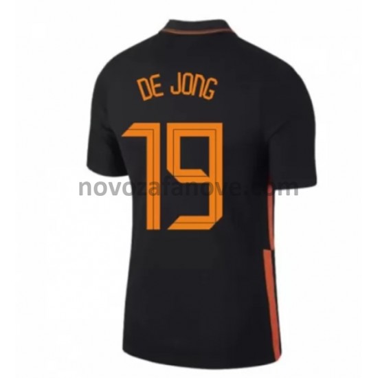 Nogometni Dres Nizozemska Luuk de Jong 19 Gostujući Euro 2020 Kratkih Rukava
