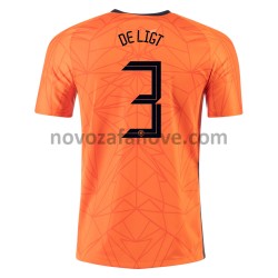 Nogometni Dres Nizozemska MATTHIJS DE LIGT 3 Domaći Euro 2020 Kratkih Rukava
