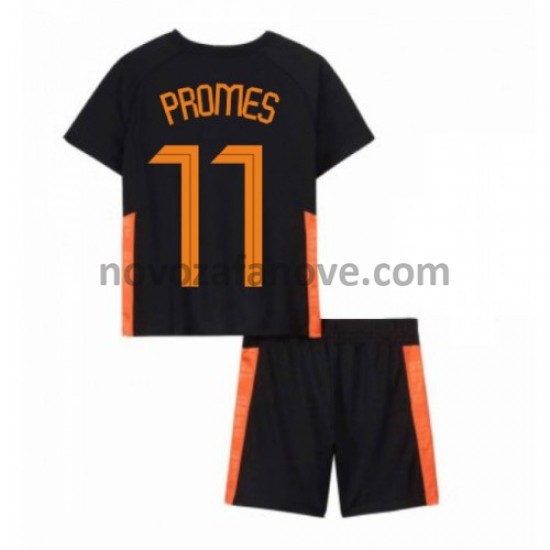 Nogometni Dres Nizozemska Quincy Promes 11 Dječji Gostujući Euro 2020 Kratkih Rukava