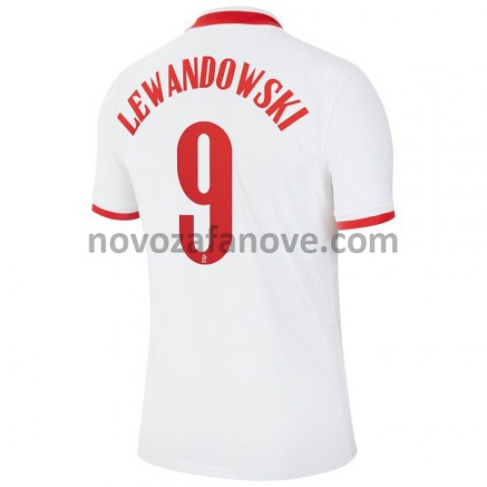 Nogometni Dres Poljska Robert Lewandowski 9 Domaći Euro 2020 Kratkih Rukava