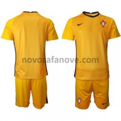 Nogometni Dres Portugal Golmanski Dječji Gostujući Euro 2020 Kratkih Rukava