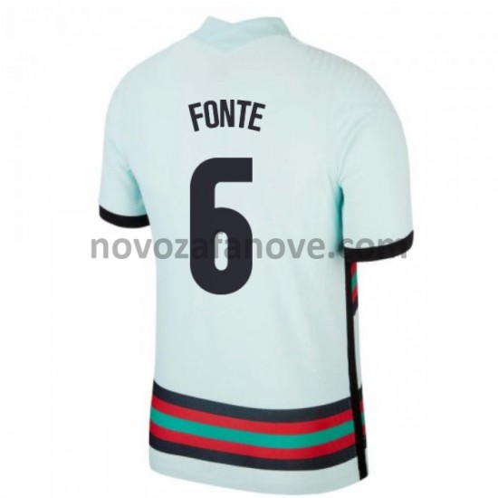 Nogometni Dres Portugal Jose Fonte 6 Gostujući Euro 2020 Kratkih Rukava