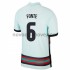Nogometni Dres Portugal Jose Fonte 6 Gostujući Euro 2020 Kratkih Rukava