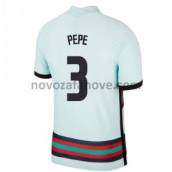 Nogometni Dres Portugal Pepe 3 Gostujući Euro 2020 Kratkih Rukava