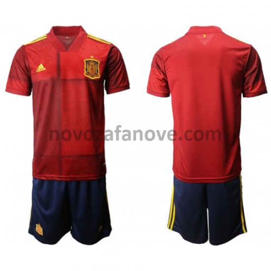 Nogometni Dres Španjolska Dječji Domaći Euro 2020 Kratkih Rukava