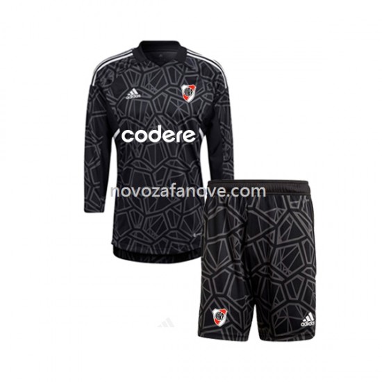Nogometni Dres CA River Plate Golmanski Dječji Domaći 2023 Dugim Rukavima