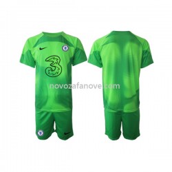 Nogometni Dres Chelsea Golmanski Dječji Treći 2022-2023 Kratkih Rukava