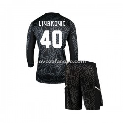 Nogometni Dres Dinamo Zagreb Livakovic 40 Golmanski Dječji Domaći 2022-2023 Dugim Rukavima