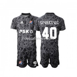 Nogometni Dres Dinamo Zagreb Livakovic 40 Golmanski Dječji Domaći 2022-2023 Kratkih Rukava