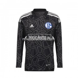 Nogometni Dres FC Schalke 04 Golmanski Muški Domaći 2022-2023 Dugim Rukavima