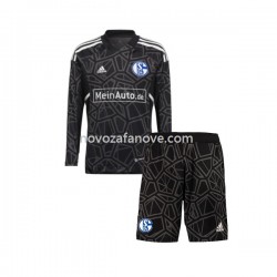 Nogometni Dres FC Schalke 04 Golmanski Dječji Domaći 2022-2023 Dugim Rukavima