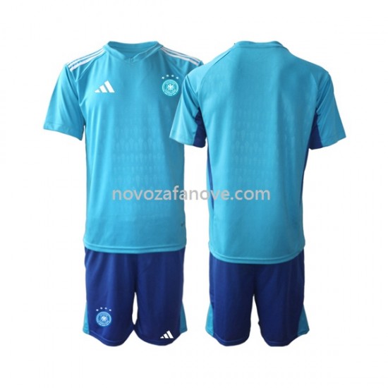 Nogometni Dres Njemačka Golmanski Dječji Domaći Svjetsko prvenstvo 2022 Kratkih Rukava