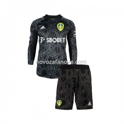 Nogometni Dres Leeds United Golmanski Dječji Domaći 2022-2023 Dugim Rukavima