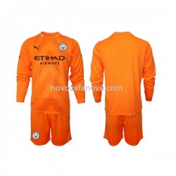 Nogometni Dres Manchester City Golmanski Dječji Treći 2022-2023 Dugim Rukavima