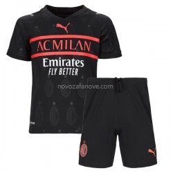 Nogometni Dres AC Milan Dječji Treći 2021-2022 Kratkih Rukava