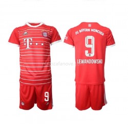 Nogometni Dres Bayern München Lewandowski 9 Dječji Domaći 2022-2023 Kratkih Rukava