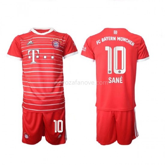 Nogometni Dres Bayern München Sane 10 Dječji Domaći 2022-2023 Kratkih Rukava