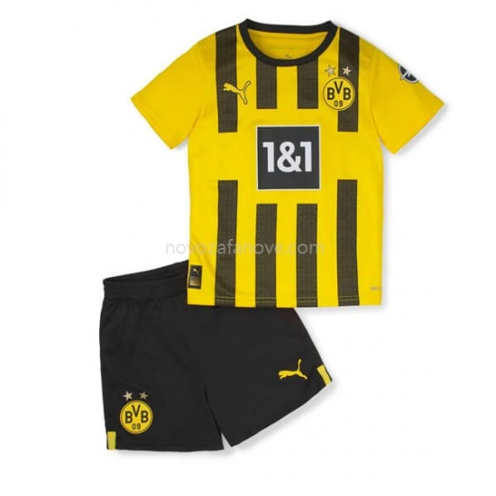 Nogometni Dres Borussia Dortmund Dječji Domaći 2022-2023 Kratkih Rukava