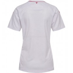 Nogometni Dres Danska Ženska Gostujući 2022 Kratkih Rukava