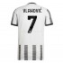 Nogometni Dres Juventus Vlahovic 7 Domaći 2022-2023 Kratkih Rukava