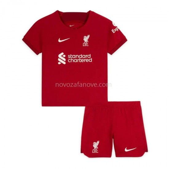 Nogometni Dres Liverpool Dječji Domaći 2022-2023 Kratkih Rukava