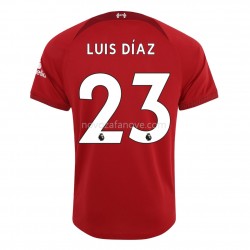Nogometni Dres Liverpool Diaz 23 Domaći 2022-2023 Kratkih Rukava