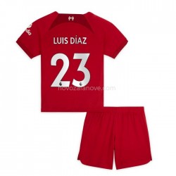 Nogometni Dres Liverpool Diaz 23 Dječji Domaći 2022-2023 Kratkih Rukava