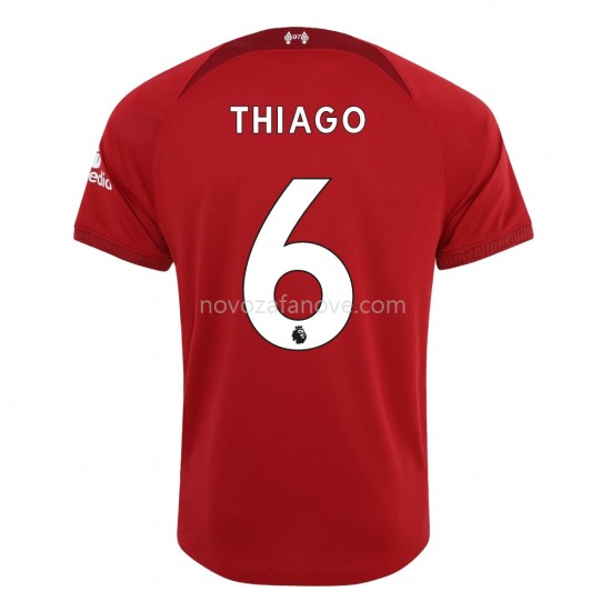 Nogometni Dres Liverpool Thiago 6 Domaći 2022-2023 Kratkih Rukava