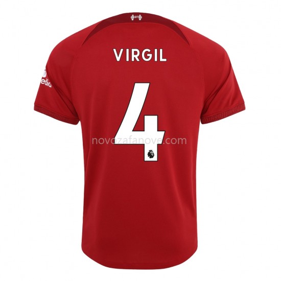 Nogometni Dres Liverpool Virgil 4 Domaći 2022-2023 Kratkih Rukava