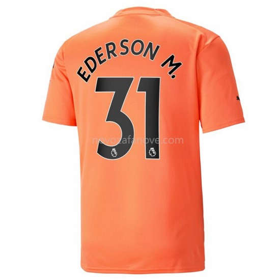 Nogometni Dres Manchester City Ederson M. 31 Golmanski Treći 2022-2023 Kratkih Rukava