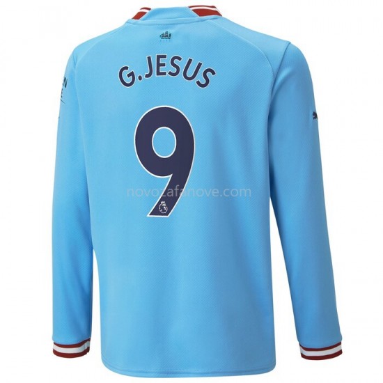 Nogometni Dres Manchester City G.Jesus 9 Domaći 2022-2023 Dugi Rukav