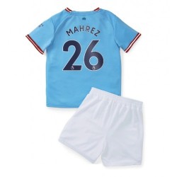Nogometni Dres Manchester City Mahrez 26 Dječji Domaći 2022-2023 Kratkih Rukava