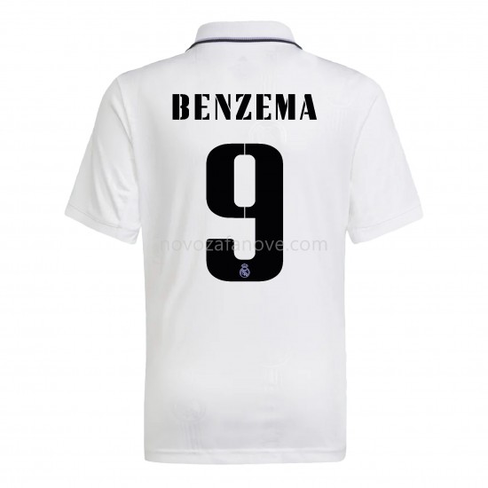 Nogometni Dres Real Madrid Benzema 9 Domaći 2022-2023 Kratkih Rukava