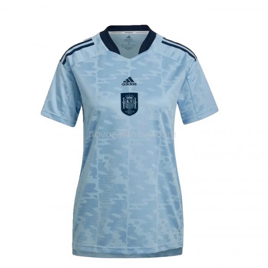 Nogometni Dres Španjolska Ženska Gostujući 2022 Kratkih Rukava