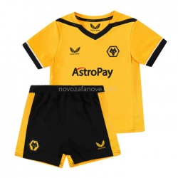 Nogometni Dres Wolverhampton Wanderers Dječji Domaći 2022-2023 Kratkih Rukava