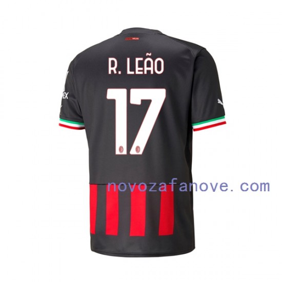 Nogometni Dres AC Milan Rafael Leao 17 Muški Domaći 2022-2023 Kratkih Rukava