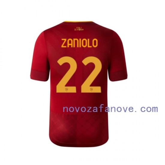 Nogometni Dres Roma Zaniolo 22 Muški Domaći 2022-2023 Kratkih Rukava