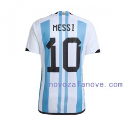 Nogometni Dres Argentina Lionel Messi 10 Muški Domaći Svjetsko prvenstvo 2022 Kratkih Rukava