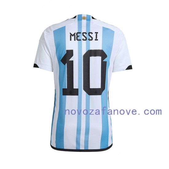 Nogometni Dres Argentina Lionel Messi 10 Muški Domaći Svjetsko prvenstvo 2022 Kratkih Rukava