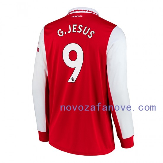 Nogometni Dres Arsenal Gabriel Jesus 9 Muški Domaći 2022-2023 Dugim Rukavima