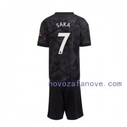 Nogometni Dres Arsenal Saka 7 Dječji Gostujući 2022-2023 Kratkih Rukava