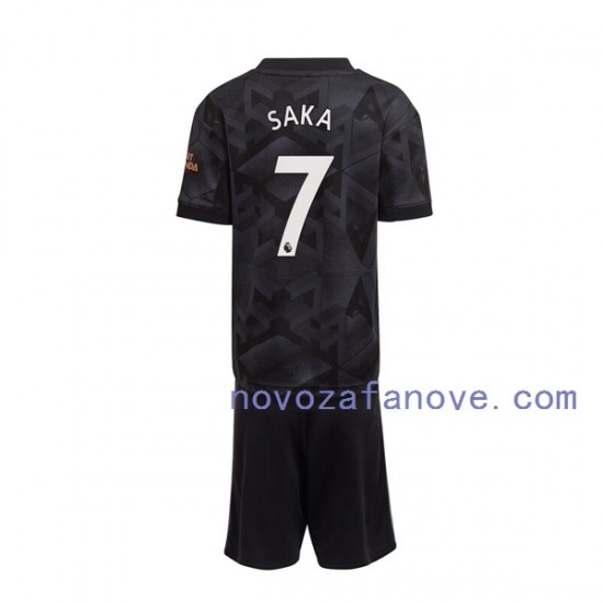 Nogometni Dres Arsenal Saka 7 Dječji Gostujući 2022-2023 Kratkih Rukava