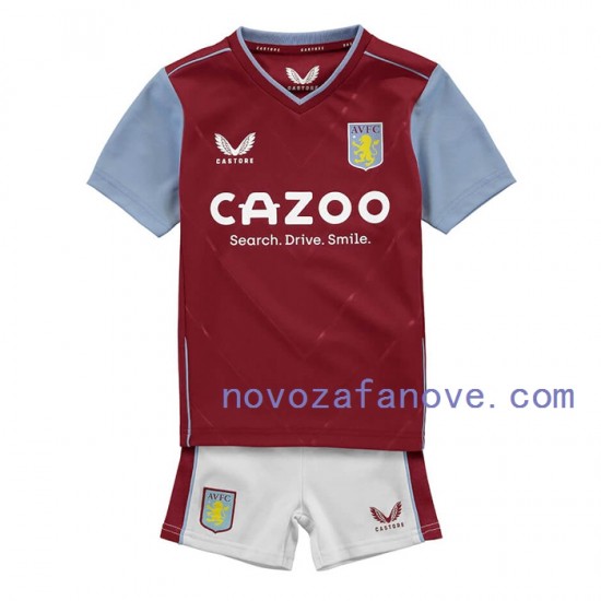 Nogometni Dres Aston Villa Dječji Domaći 2022-2023 Kratkih Rukava