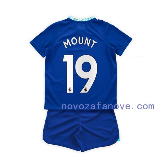 Nogometni Dres Chelsea Mason Mount 19 Dječji Domaći 2022-2023 Kratkih Rukava