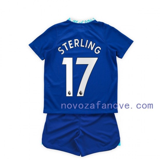 Nogometni Dres Chelsea Raheem Sterling 17 Dječji Domaći 2022-2023 Kratkih Rukava