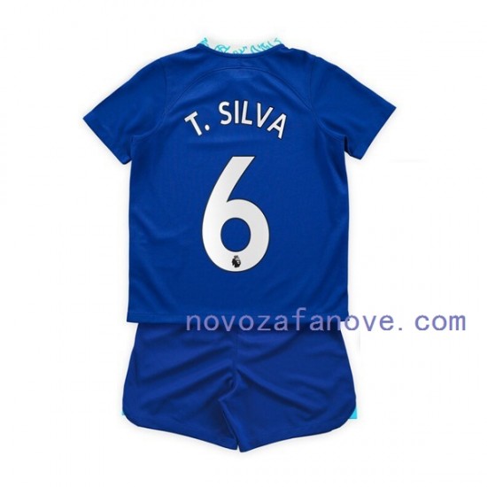 Nogometni Dres Chelsea T. Silva 6 Dječji Domaći 2022-2023 Kratkih Rukava