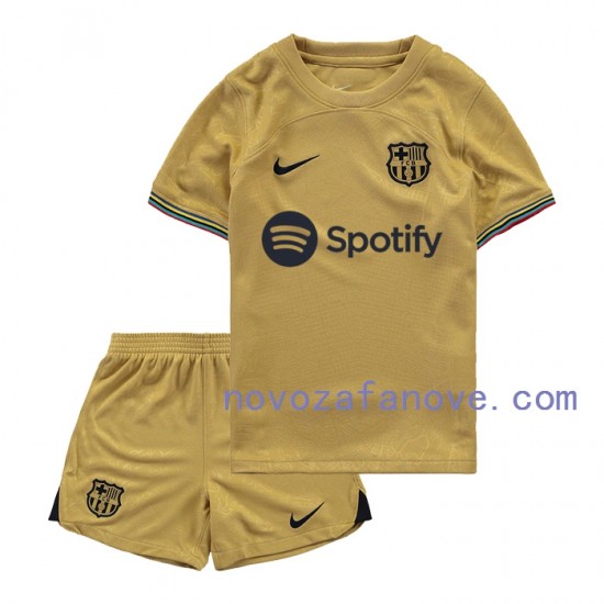 Nogometni Dres FC Barcelona Dječji Gostujući 2022-2023 Kratkih Rukava
