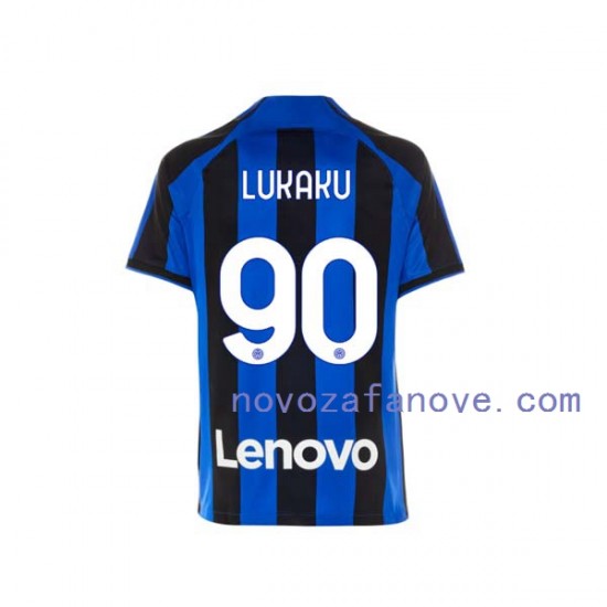 Nogometni Dres Inter Milan Romelu Lukaku 90 Muški Domaći 2022-2023 Kratkih Rukava