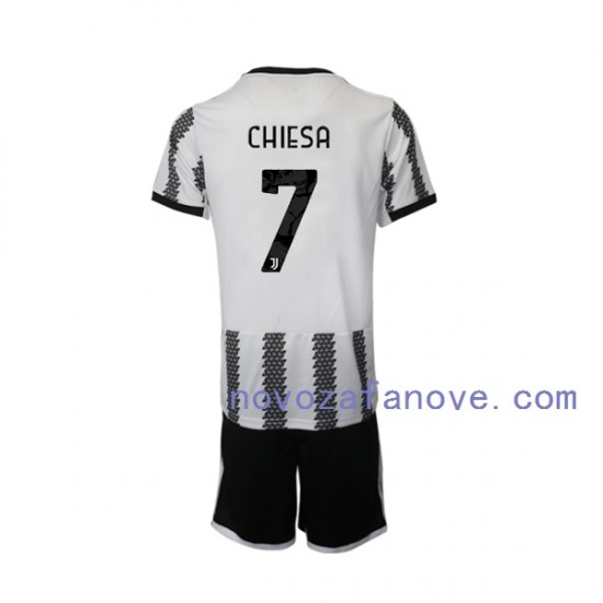 Nogometni Dres Juventus Chiesa 7 Dječji Domaći 2022-2023 Kratkih Rukava